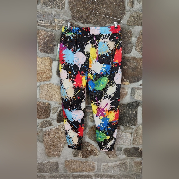 Fresh Prince Joggers Mens Large Streetwear Urban Colorful Paint Splatter - Picture 2 of 13